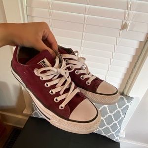 Maroon Converse